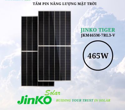 Tấm pin năng lượng mặt trời Jinko Tiger 465W